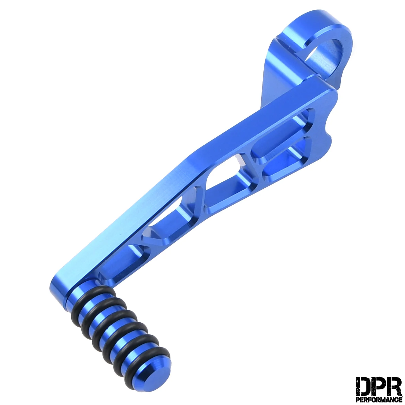 Dźwignia zmiany biegów Simson S51 niebieska aluminium CNC racing DPR Performance — ujęcie 1