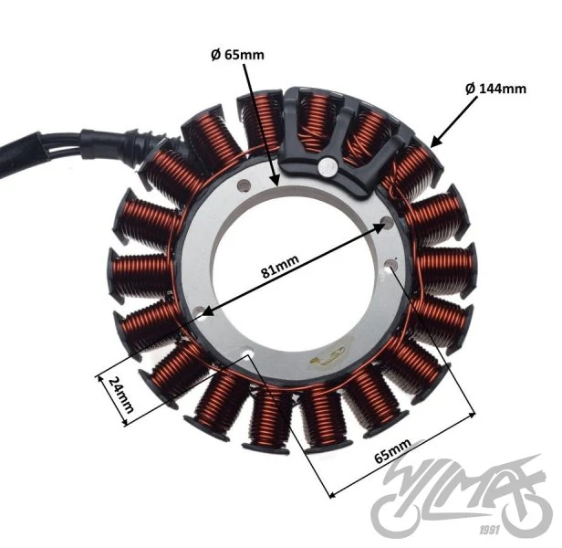 Stator 18 cewek do Harley-Davidson 29900068 — ujęcie 2