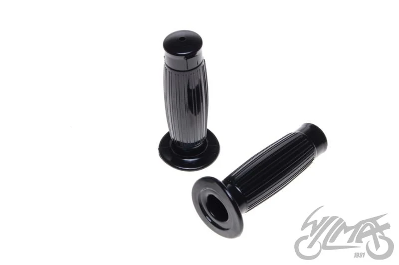 Chwyty kierownicy retro 22/25 mm — czarne, para — ujęcie 1