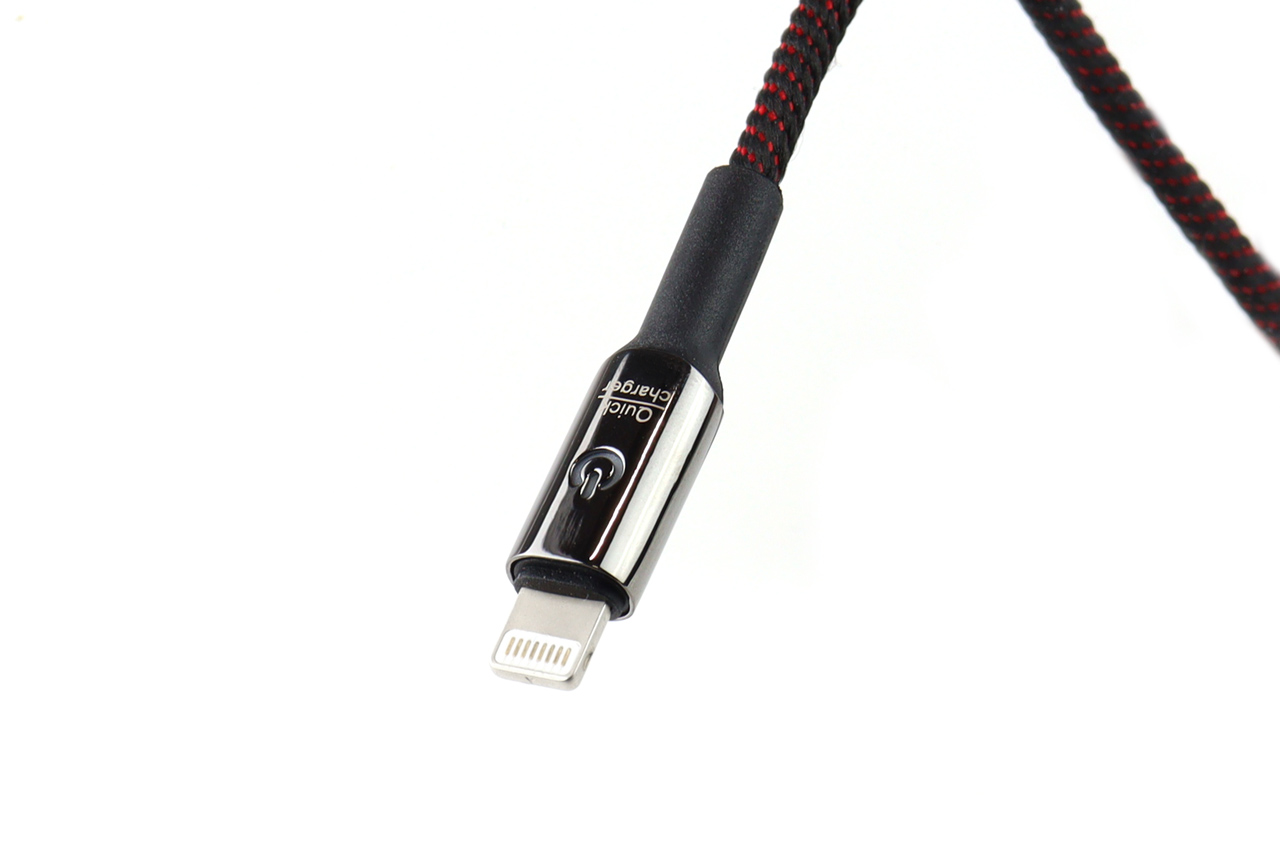 Kabel USB iphone Lightning z diodą LED 1 m UC-10 — ujęcie 3