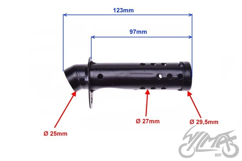 Db killer do tłumika AW8204 GY6-50 tuning — ujęcie 2
