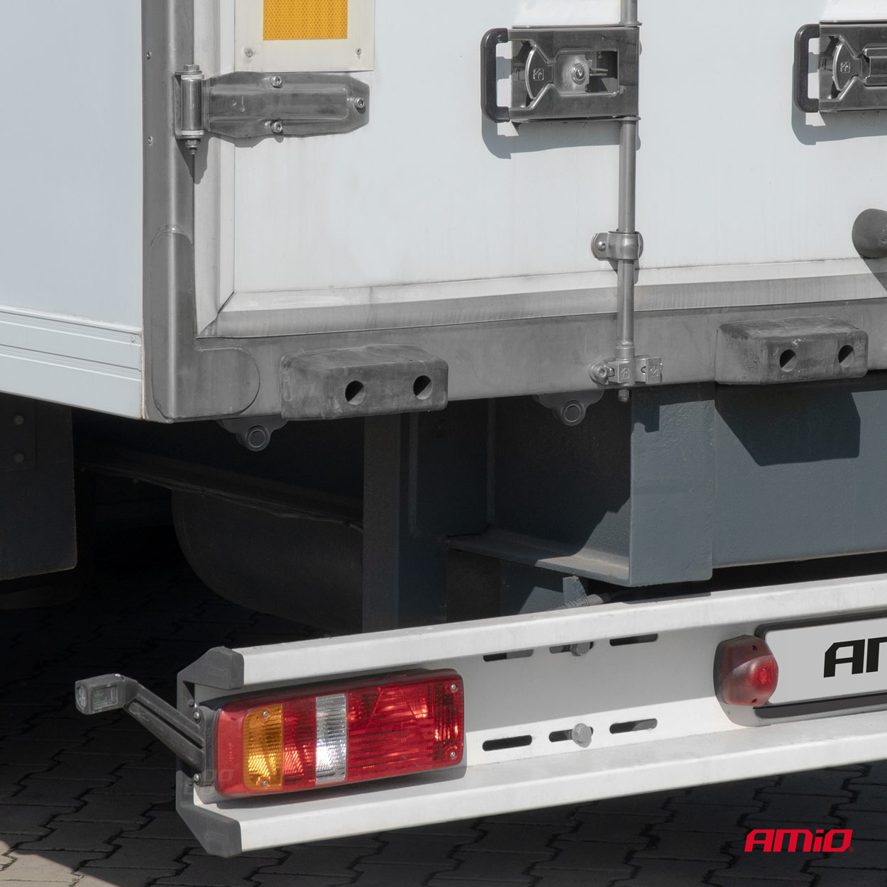 Czujniki parkowania cofania czarne przód tył LED 3D TRUCK BUS — ujęcie 3