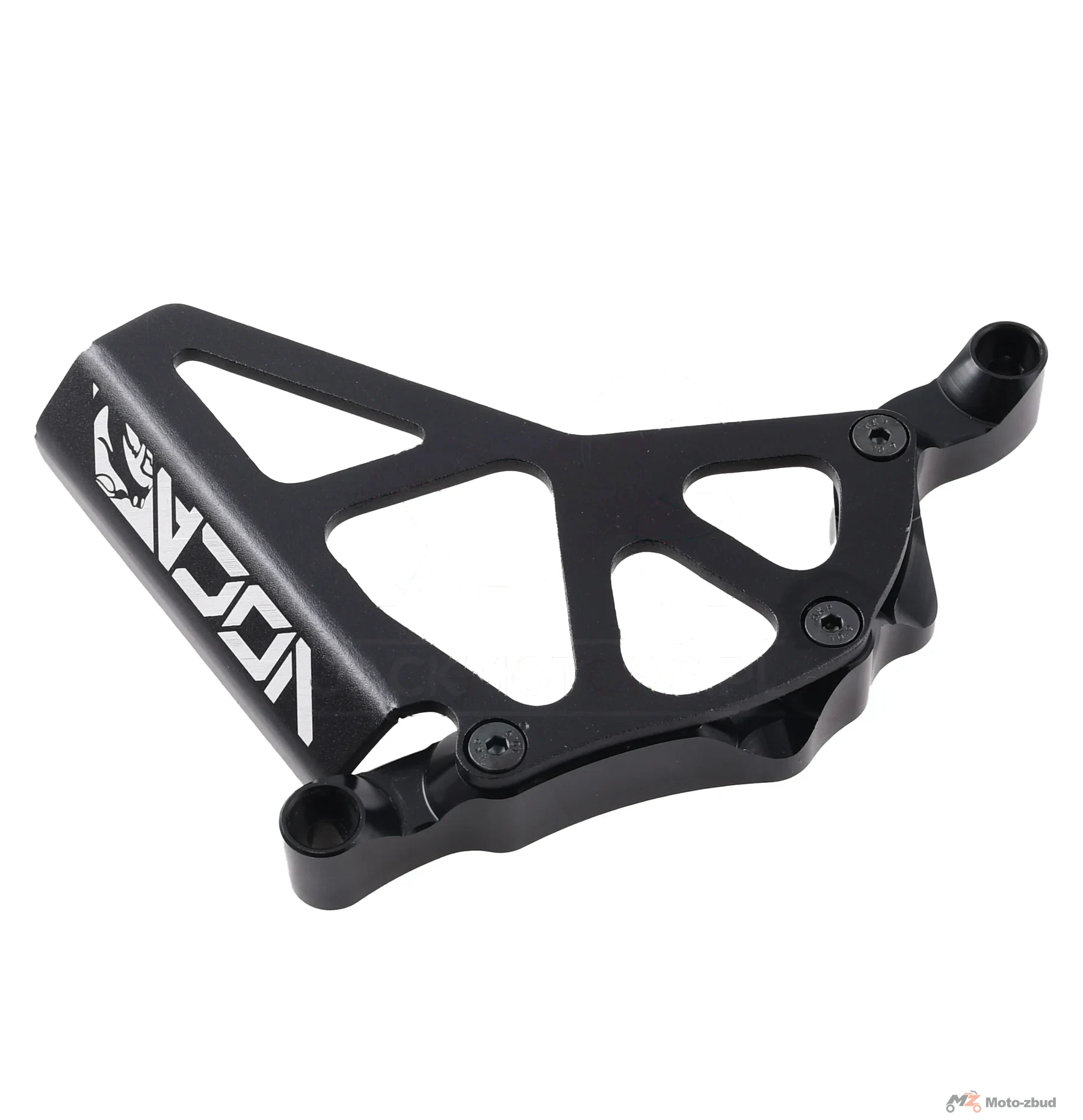 Pokrywa zębatki zdawczej VOCA racing czarna aluminium CNC Minarelli AM6 — ujęcie 2