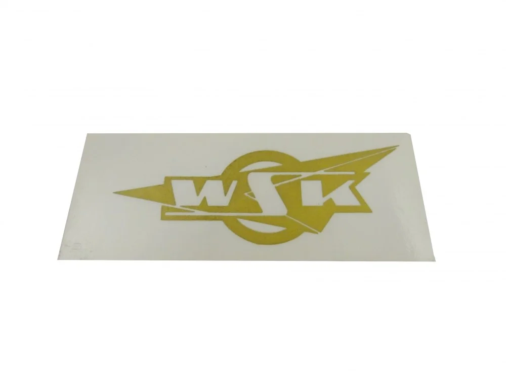 Nalepka WSK prostokątna złota 100 × 40 mm