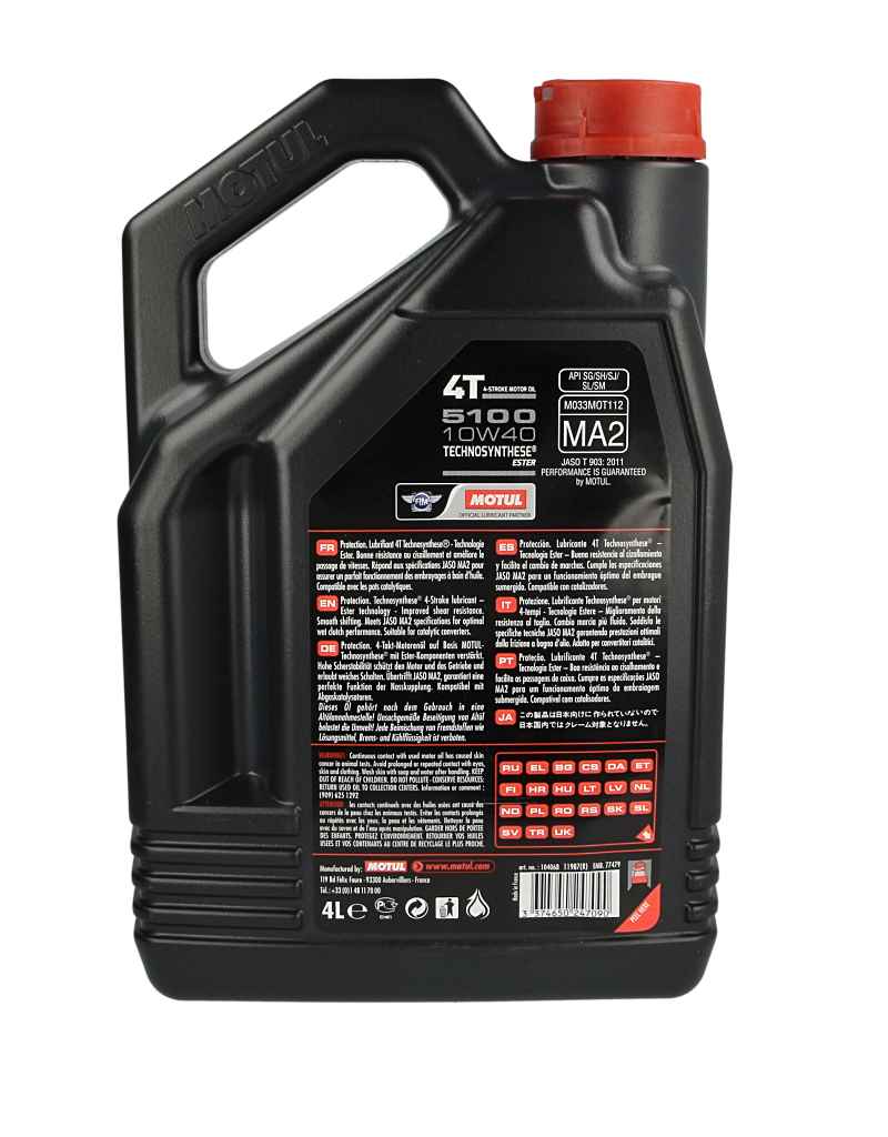 Olej 10W40 MOTUL 5100 4T 4 l MOTUL 104068 — ujęcie 14