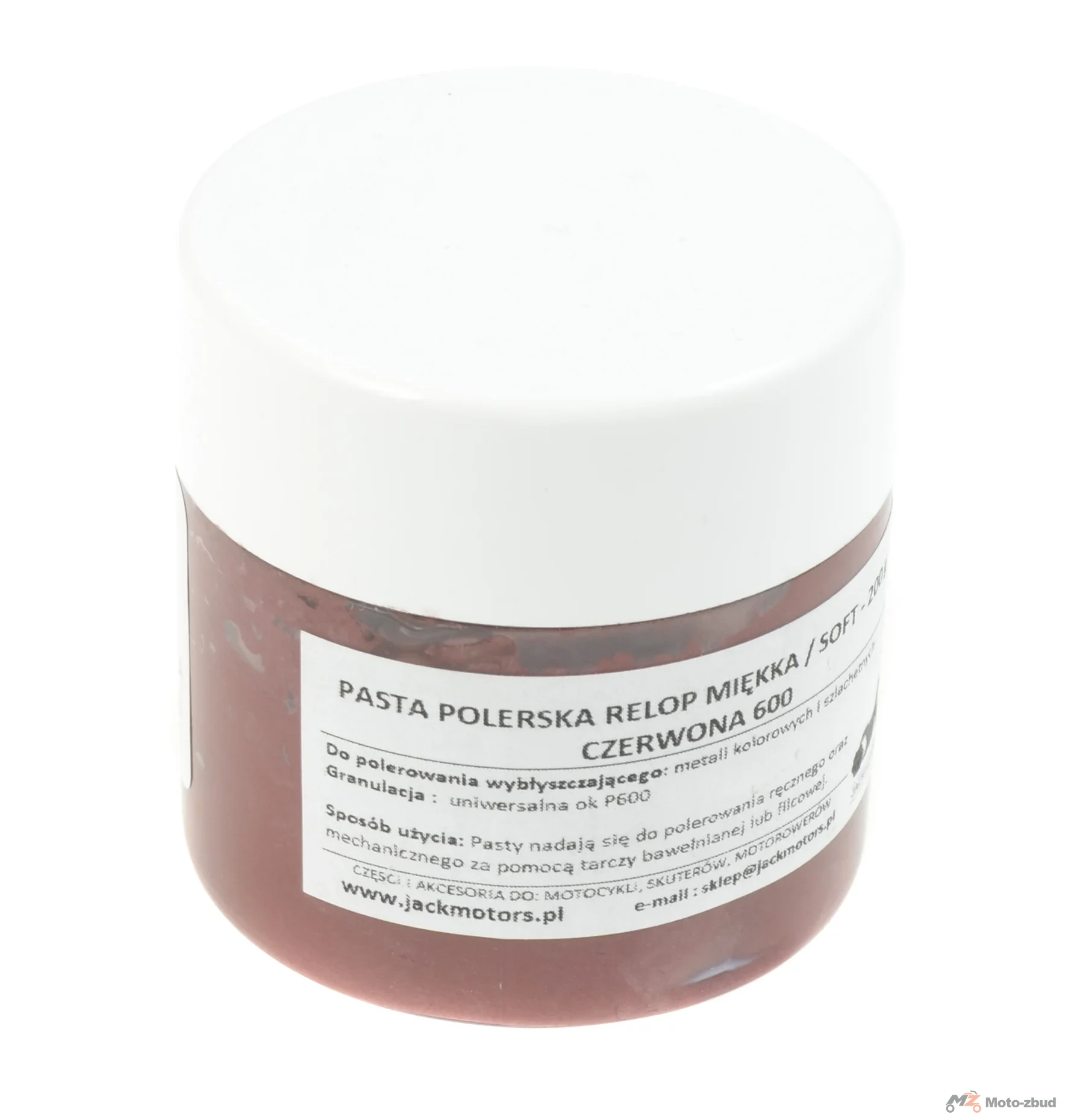 Pasta polerska miękka relop czerwona P600 200 g