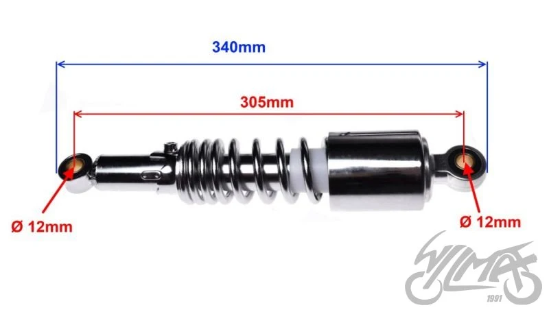 Amortyzator tylny komplet do Suzuki GN 125 — ujęcie 2