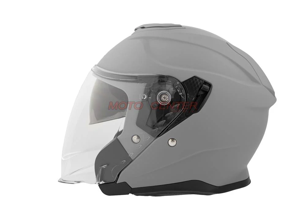 Kask motocyklowy otwarty z blendą BLEXX OF-835 grey mat XS Homologacja ECE R22.06 — ujęcie 3