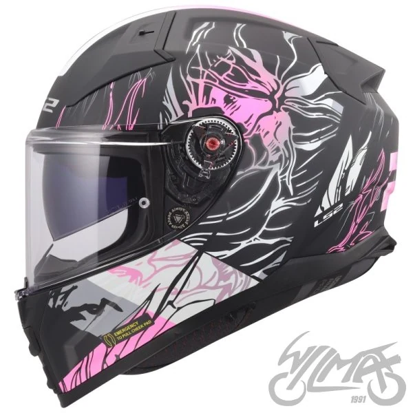 Kask LS2 FF811 Vector II Darflo Black Pink — rozmiar XS — ujęcie 2