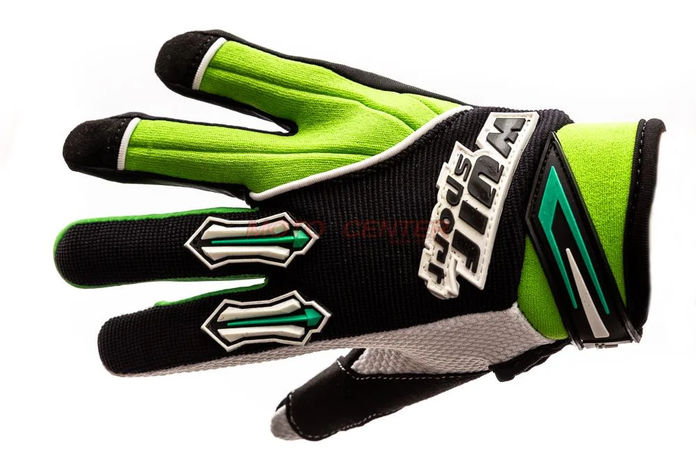 Rękawice crossowe Junior Wulf Stratos Green XXXS — ujęcie 4