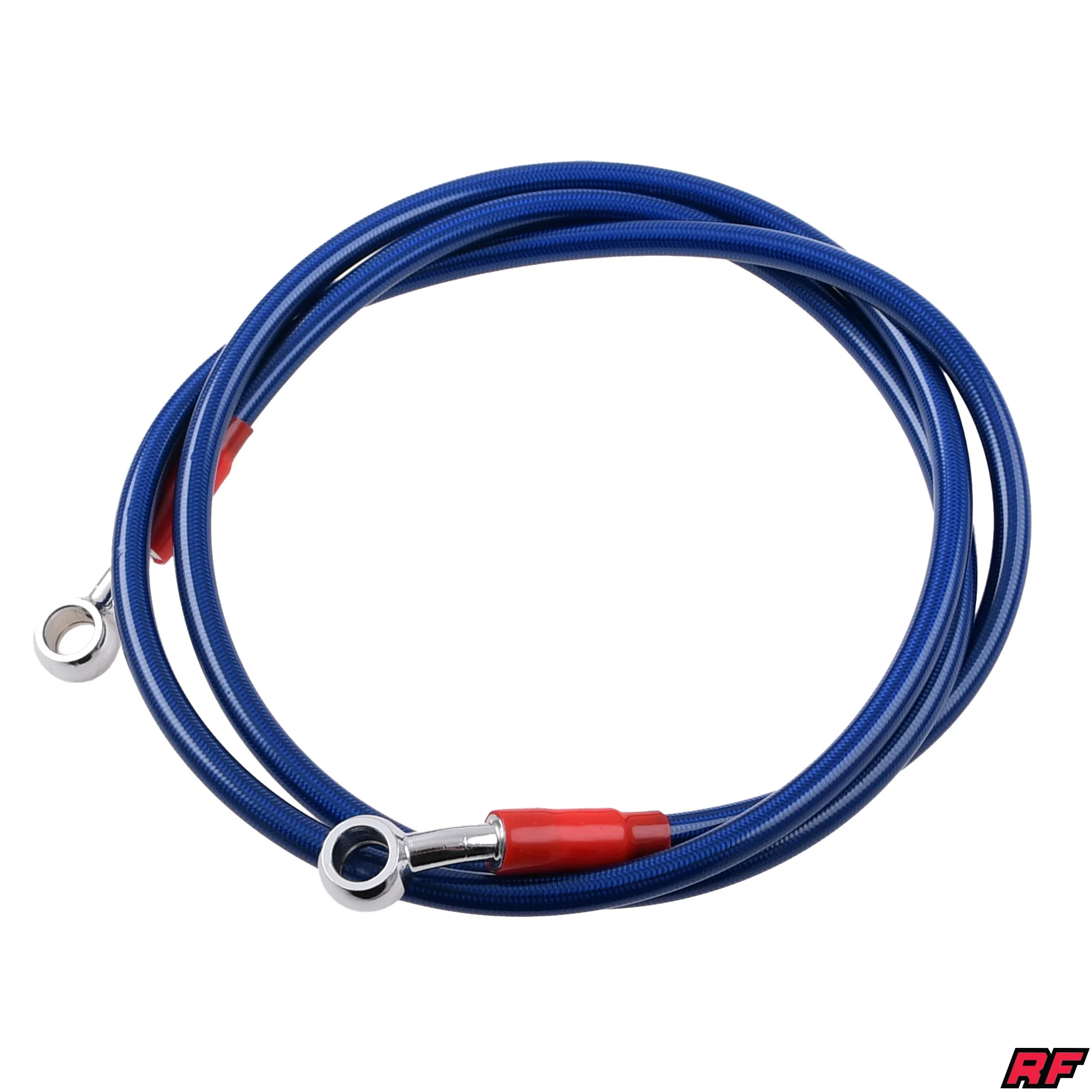 Przewód hamulcowy Racing Force V2 w oplocie 140 cm niebieski — ujęcie 1