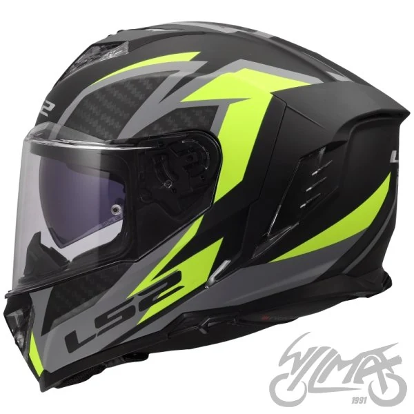 Kask LS2 FF818 Storm III Dynamo bl.h-v Yellow — rozmiar L — ujęcie 2