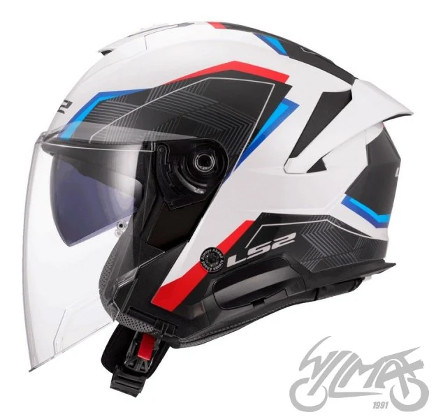 Kask LS2 OF618 Verso II Air White Blue Red — rozmiar XL — ujęcie 1