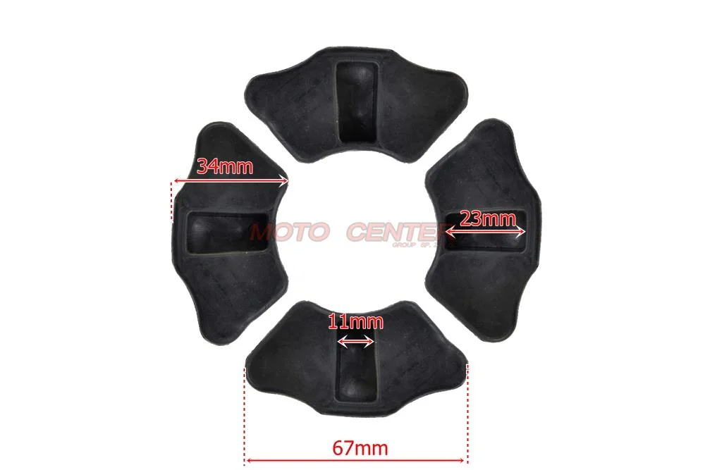 Guma Zębatki Zabierak motorower 4T 50 125 KPL (4szt) — ujęcie 4