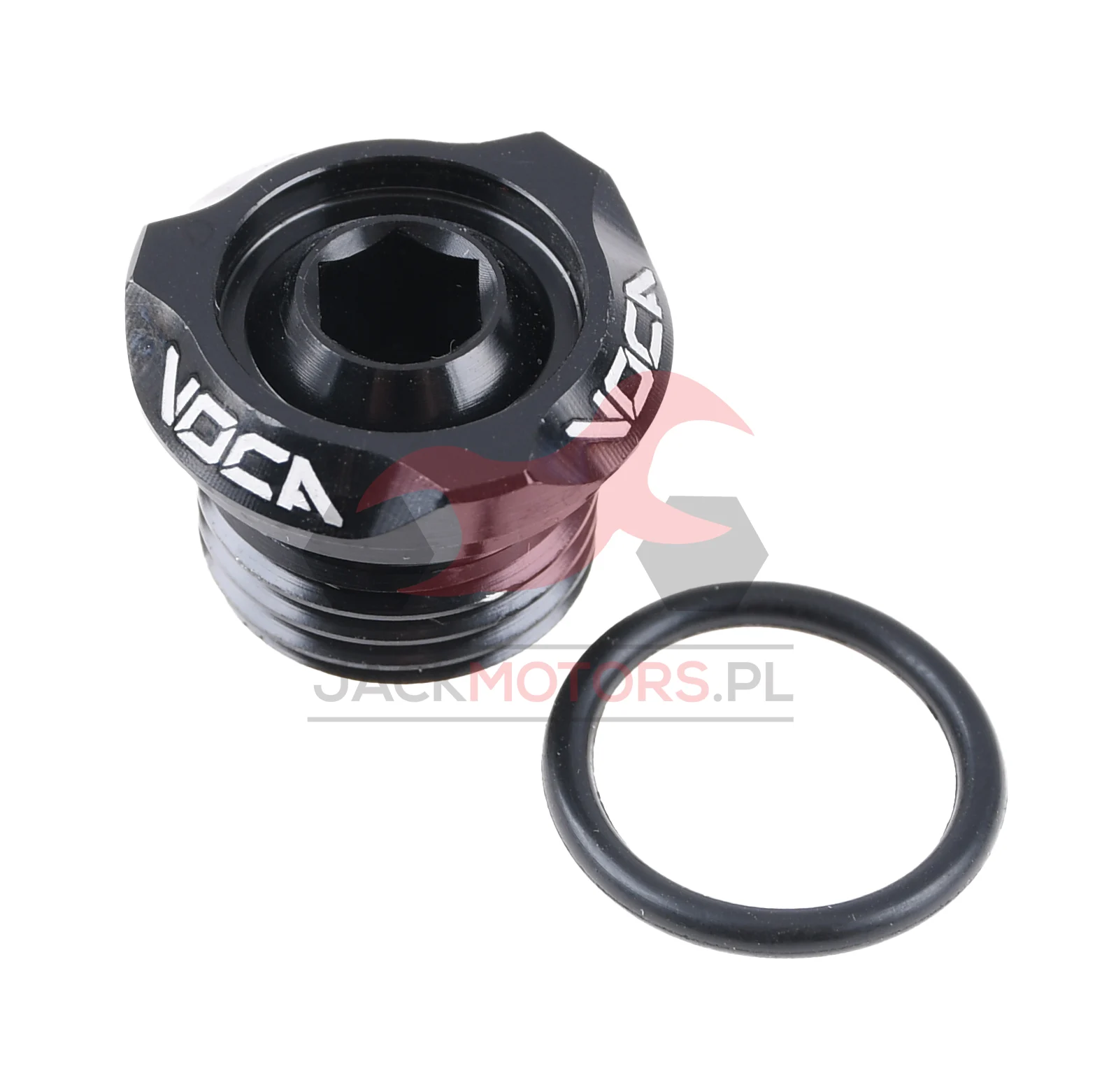Korek oleju VOCA CNC V2 czarny Derbi D50B0 / EBS050 — ujęcie 1