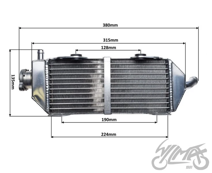 Chłodnica cieczy do Suzuki RM 125 2001–2007 — ujęcie 2