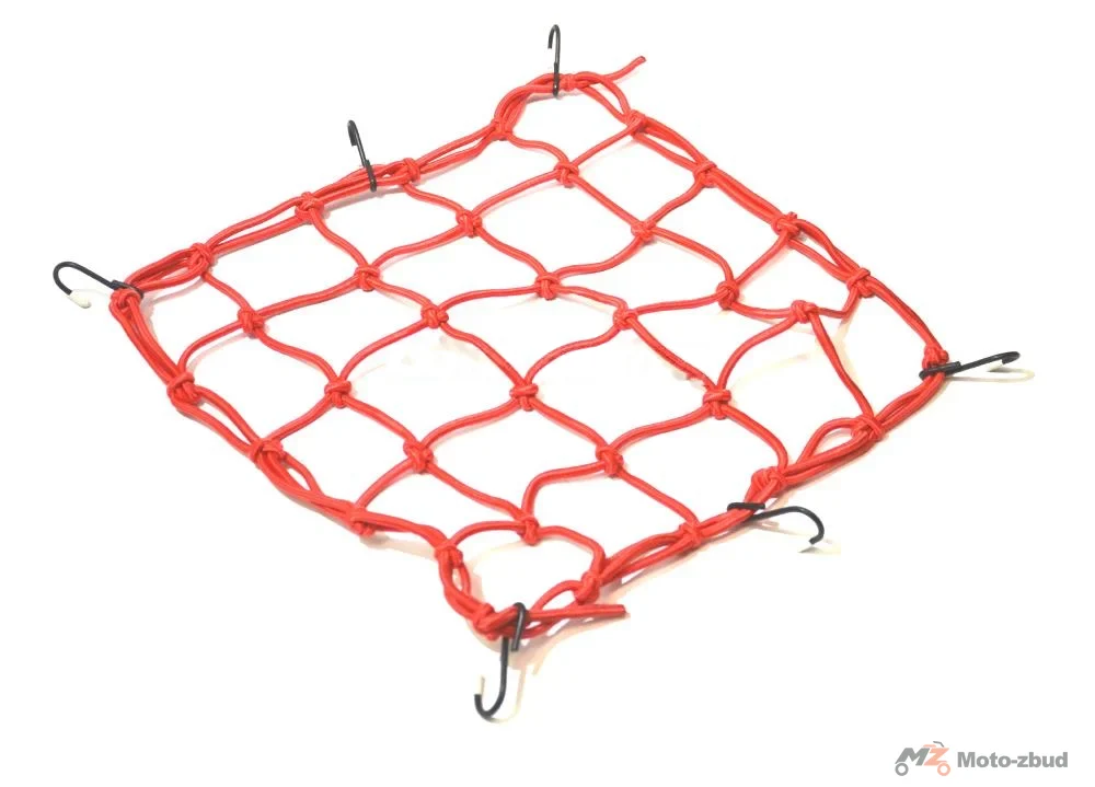 Siatka Bagażowa skuter motocykl MD-X010 Czerwona 30 × 30 cm