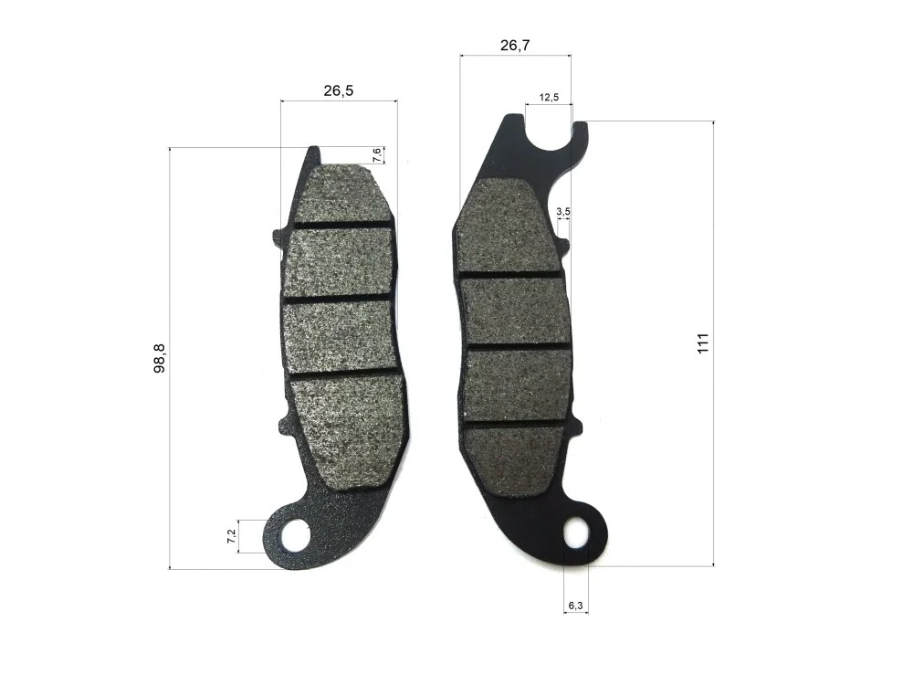 Junak racer 125 klocki hamulca hydraulicznego przód kpl.