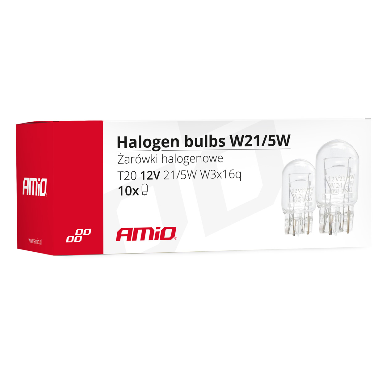 Żarówki halogenowe T20 W21/5W W3x16d 10 szt. — ujęcie 3