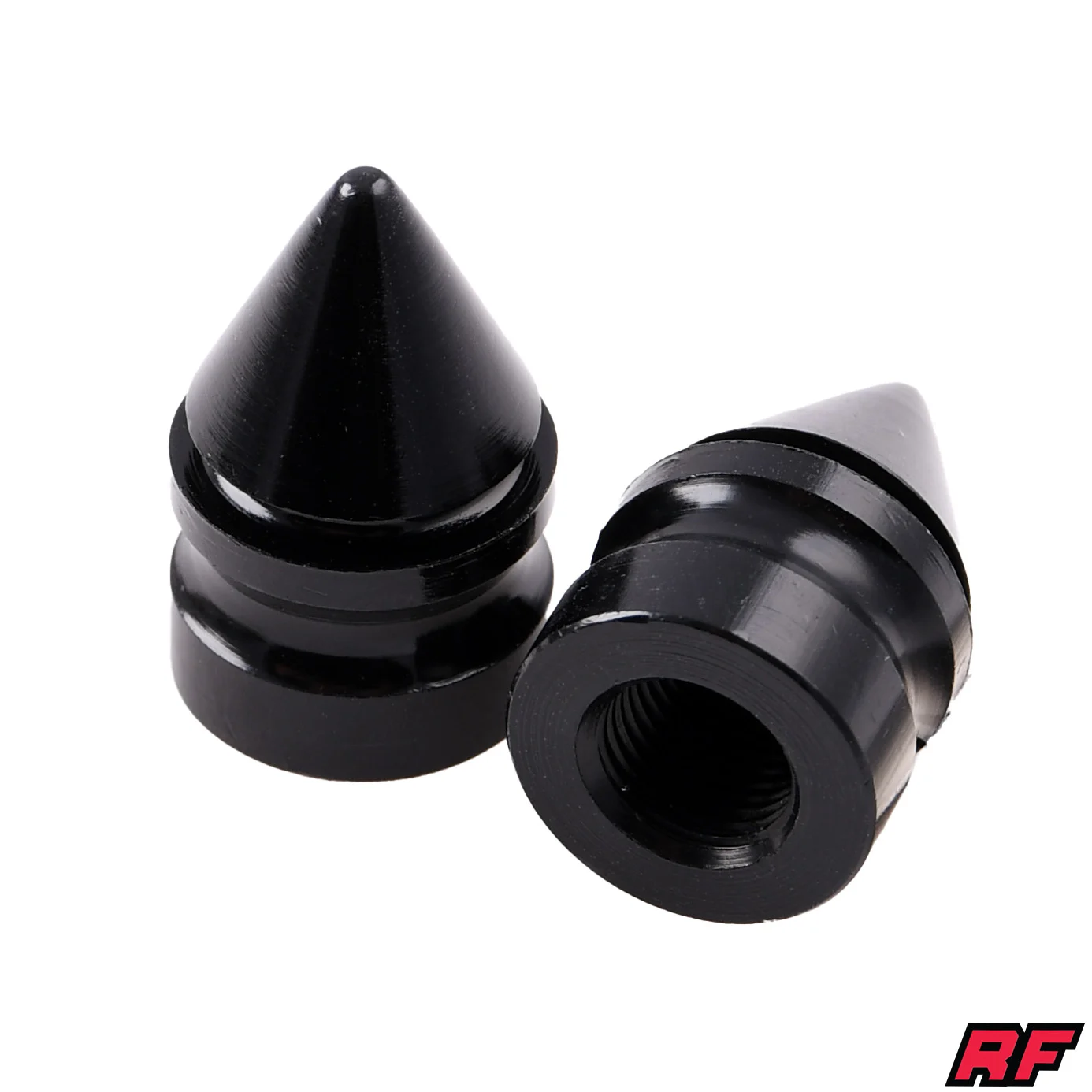 Nakrętka wentyla Racing Force bullet czarna 2szt — ujęcie 1