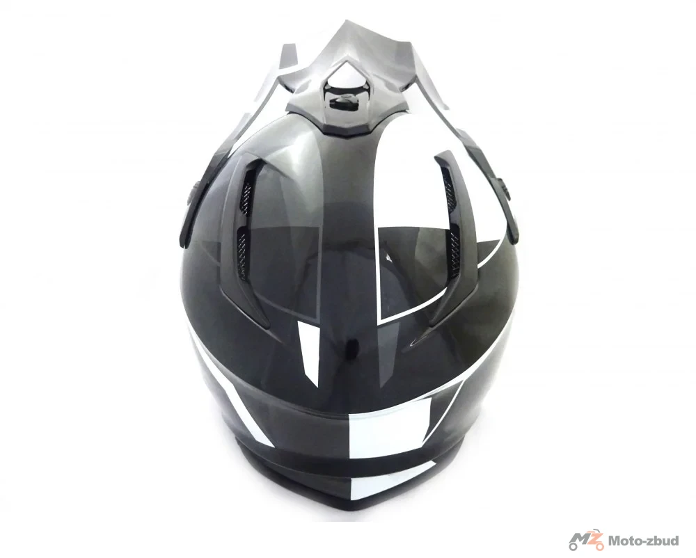 Kask VCAN model V332 XR-7 pro enduro czarno-biały M — ujęcie 4