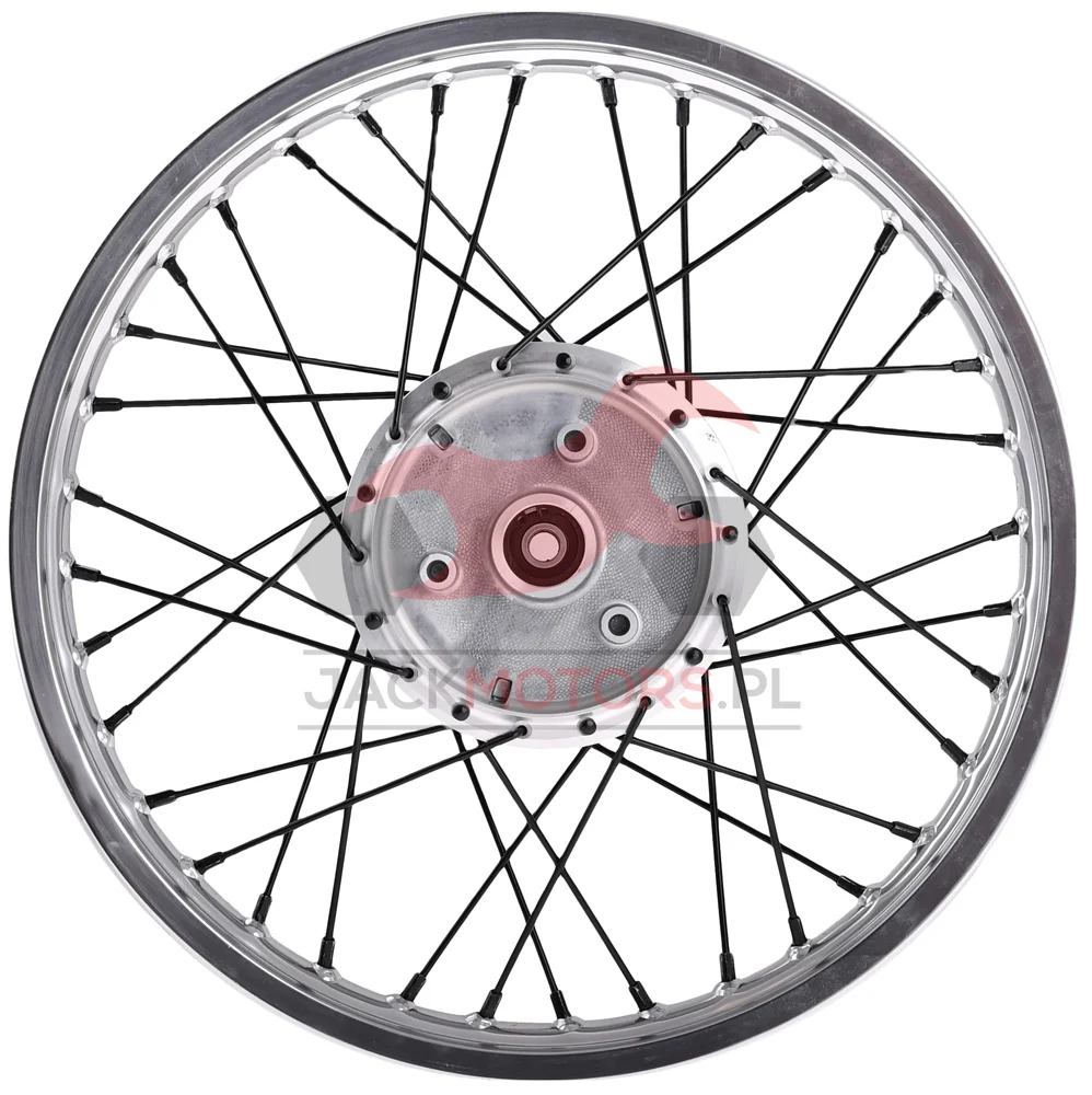 Koło jezdne Simson 1,4 × 16 S50/51/70 aluminium DPR Classic czarne szprychy — ujęcie 3