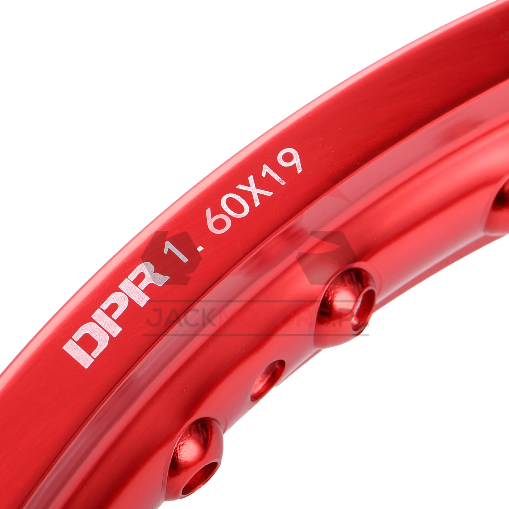 Obręcz koła 1,60 × 19 aluminiowa czerwona DPR Classic — ujęcie 2