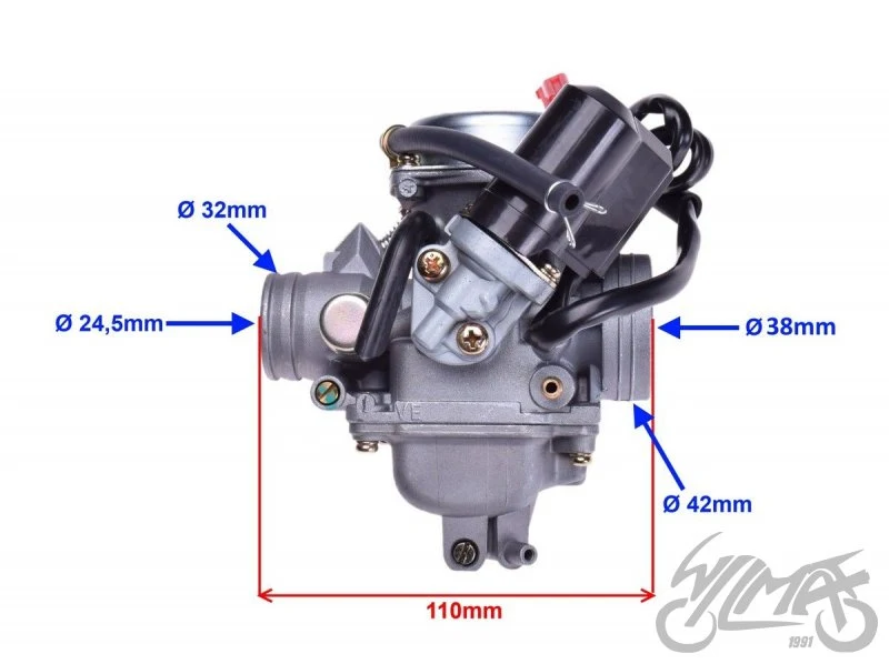 Gaźnik kompletny 125 GY6 125/150 cm³ — ujęcie 2