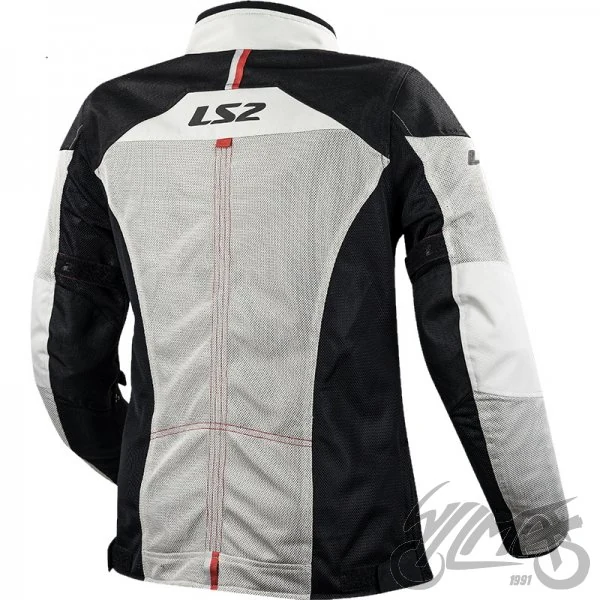 Kurtka motocyklowa damska LS2 Alba Lady — jasnoszara / czarna, S — ujęcie 2