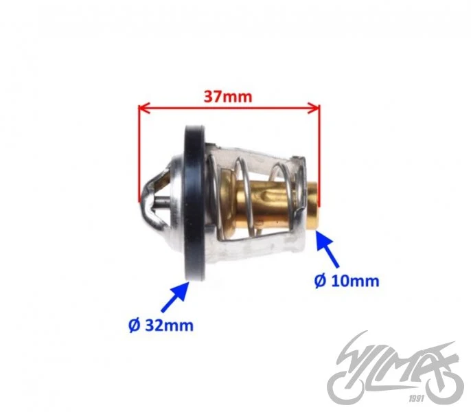 Termostat układu chłodzenia — 37 mm, kołnierz 32 mm — ujęcie 2