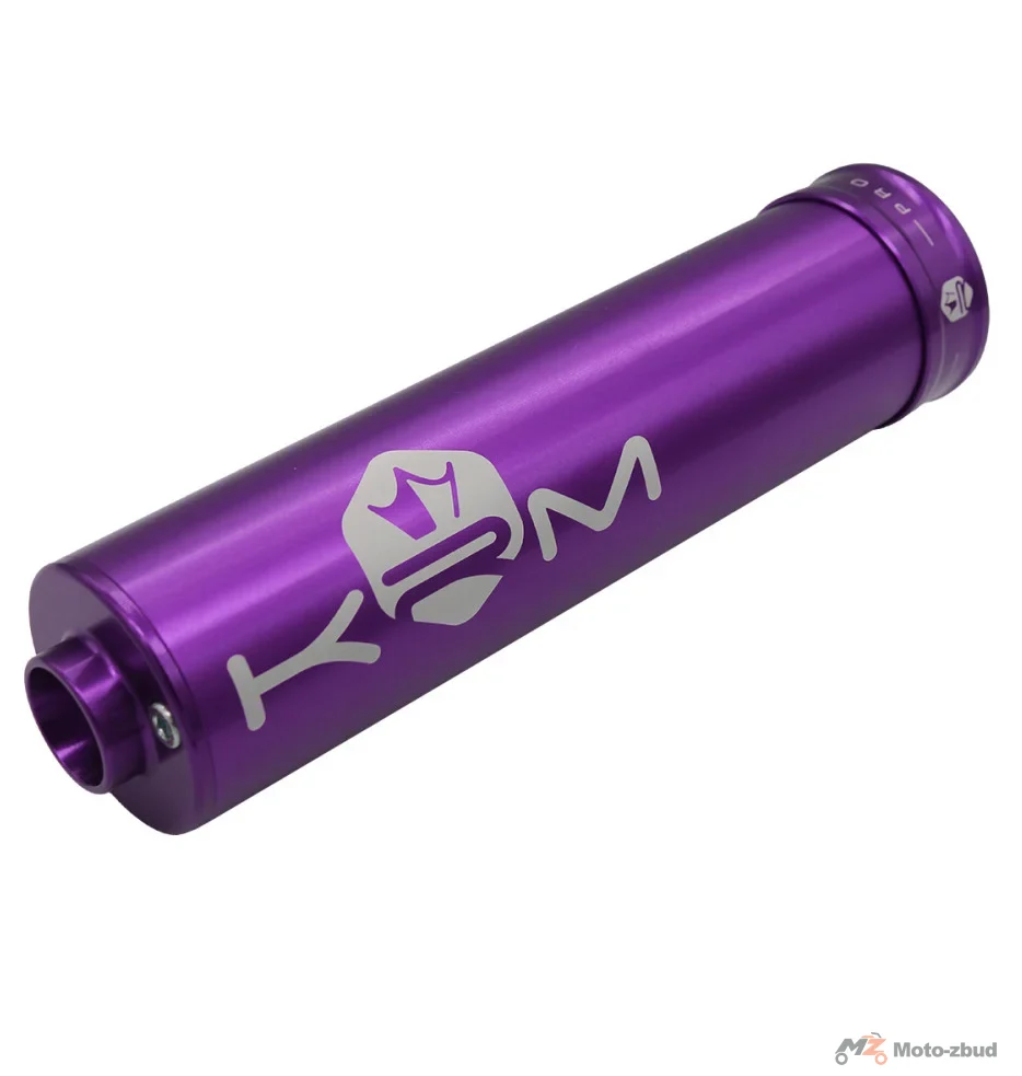Końcówka wydechu KRM Pro Ride aluminium fioletowa 70-90 cm³ — ujęcie 1