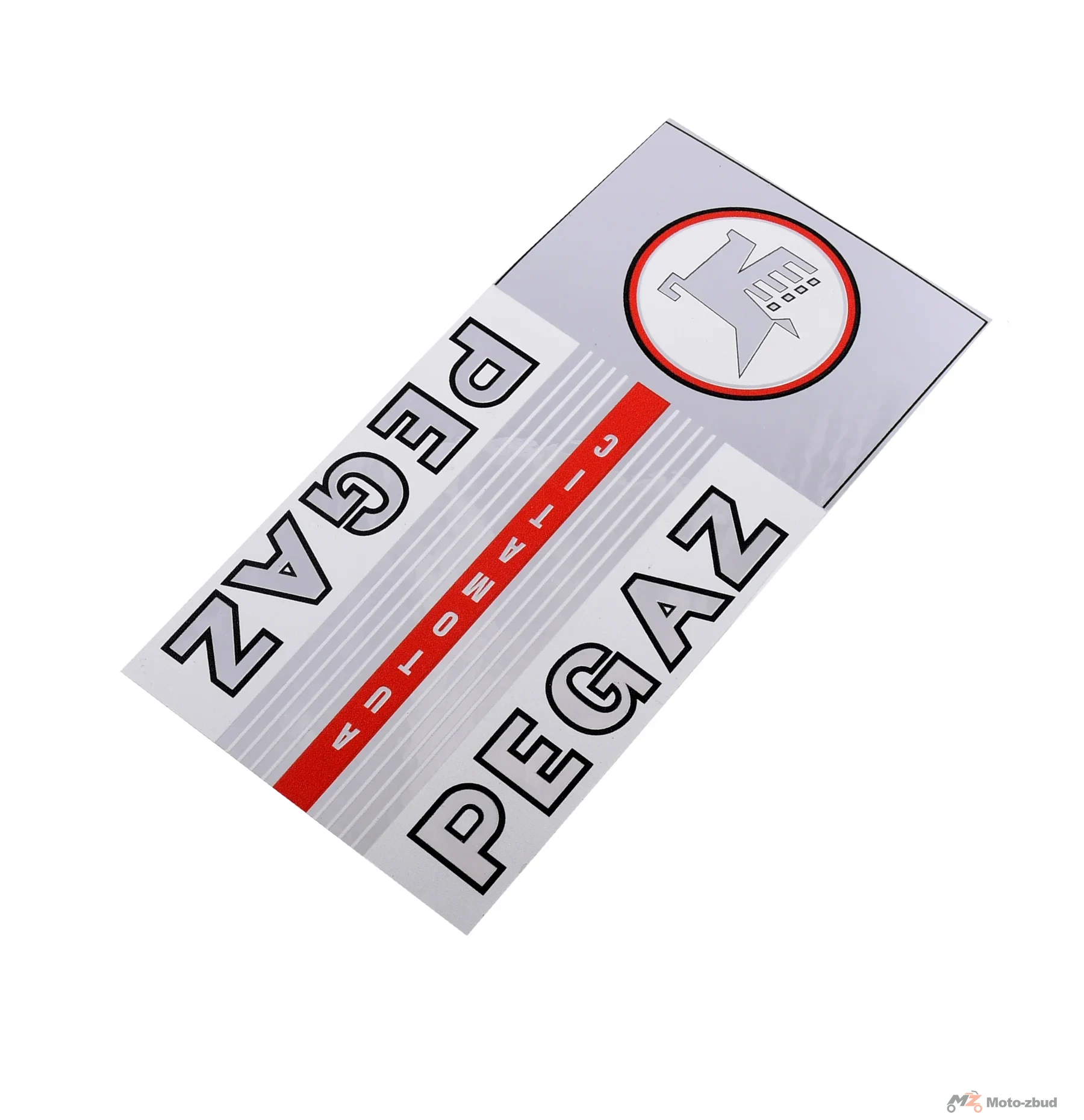 Naklejka Romet pegaz automatic czerwona-chrom PL