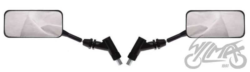 Lusterka prostokątne czarne M04-0505 — M10 × 1,25, para — ujęcie 2