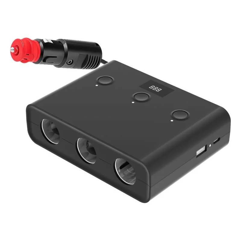 ROZGAŁĘZIACZ ROZDZIELACZ GNIAZDA ZAPALNICZKI 3 gniazda EURO PREMIUM + ŁADOWARKA USB C PD 30W — ujęcie 7