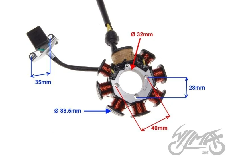 Stator zapłonu do Shineray XY150-17 — ujęcie 2