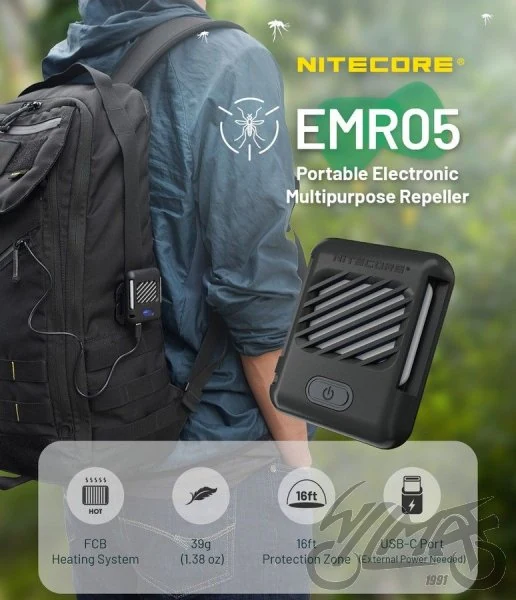 Urządzenie na komary Nitecore EMR05 — ujęcie 5