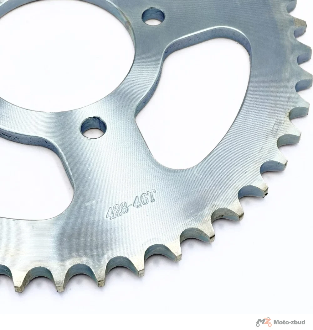 Junak 905 zębatka Z-46 (do łańcucha H428) napędowa tył (wew.58 mm / 4 otwory / rozstaw śrub 56 mm) (Euro IV) — ujęcie 2