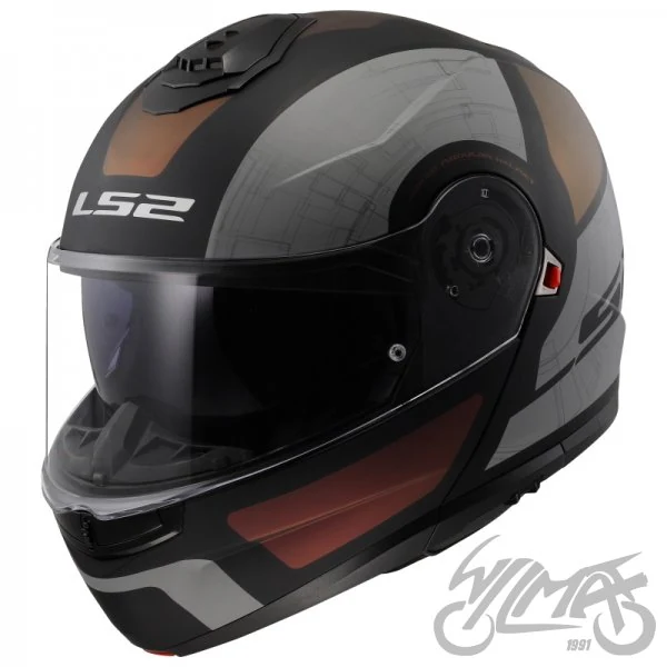 Kask szczękowy LS2 FF908 Strobe II Orion Matt Black Purple Blue — M — ujęcie 1