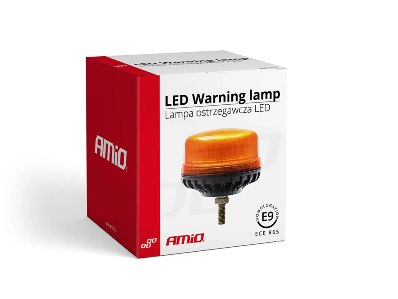 Lampa ostrzegawcza R65 R10 36LED 12/24V IP56 na śrubie — ujęcie 3