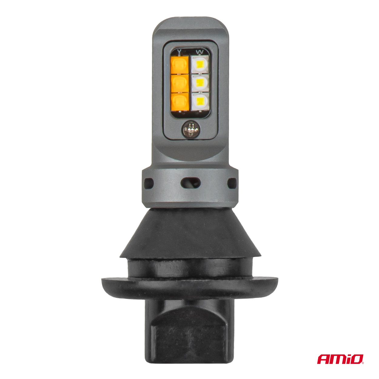 Żarówki LED CANBUS BA15S P21W R10W R5W 600LM 144SMD białe 12 V 24 V AMIO-04473 — ujęcie 3