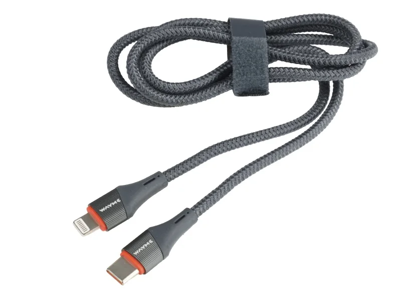 Wayme kabel do ładowania i synchronizacji 100 cm usb-c > lightning max 30w — ujęcie 3