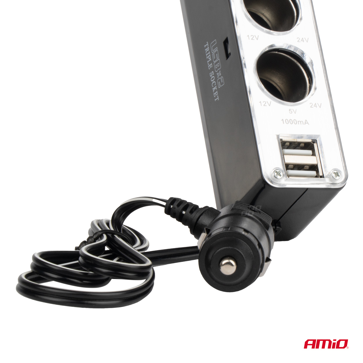 Rozgałęźnik rozgałęziacz zapalniczki SOC3 3+1 USB — ujęcie 4