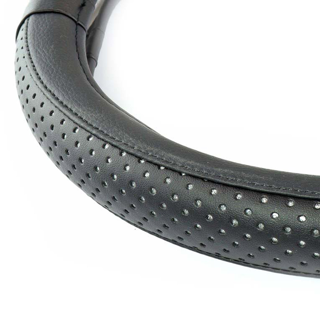 Pokrowiec nakładka na kierownicę samochodową M 37-39cm SWC-27-M — ujęcie 2