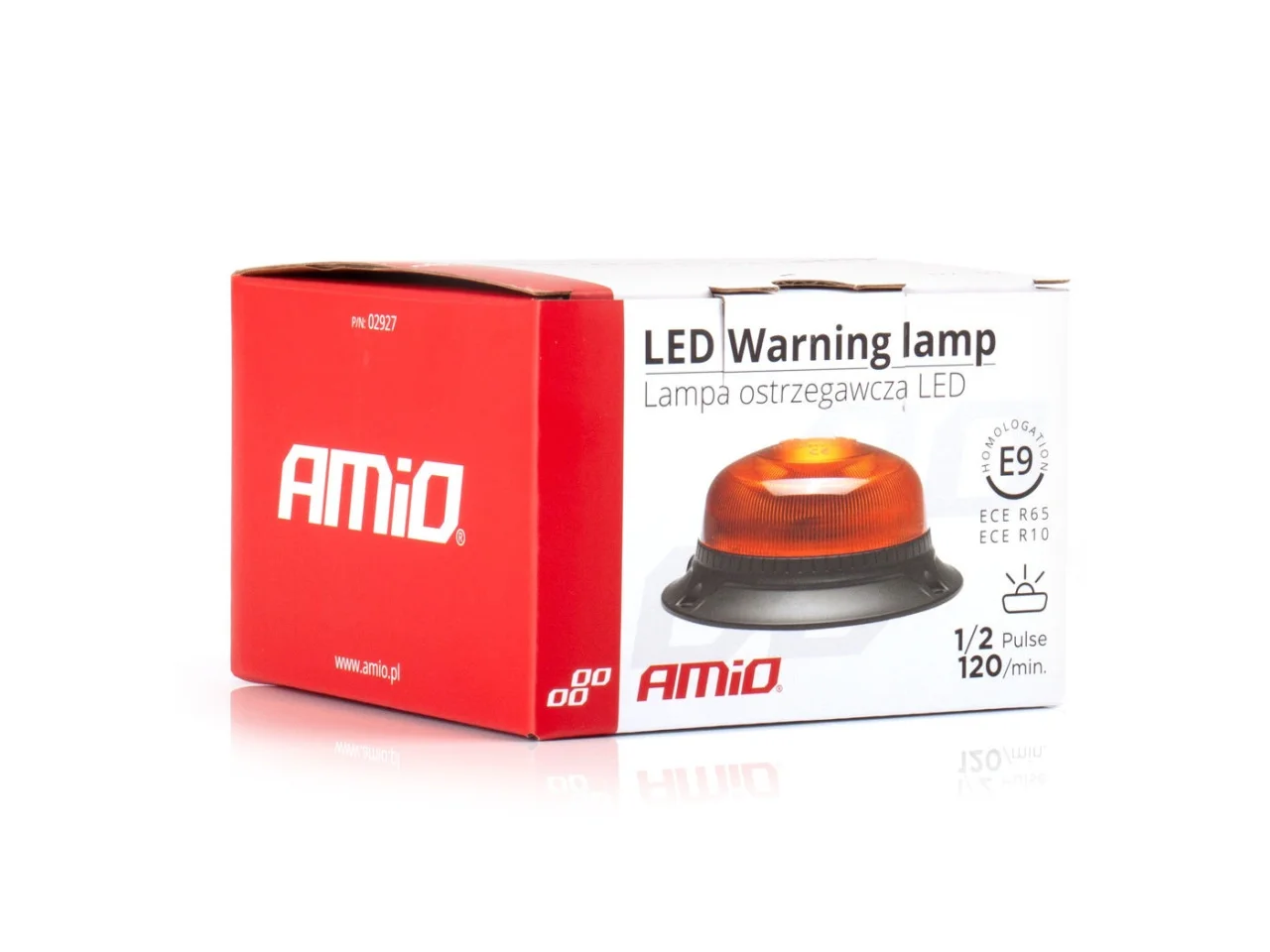 Lampa ostrzegawcza R65 R10 18LED 12/24V IP56 na śruby — ujęcie 5