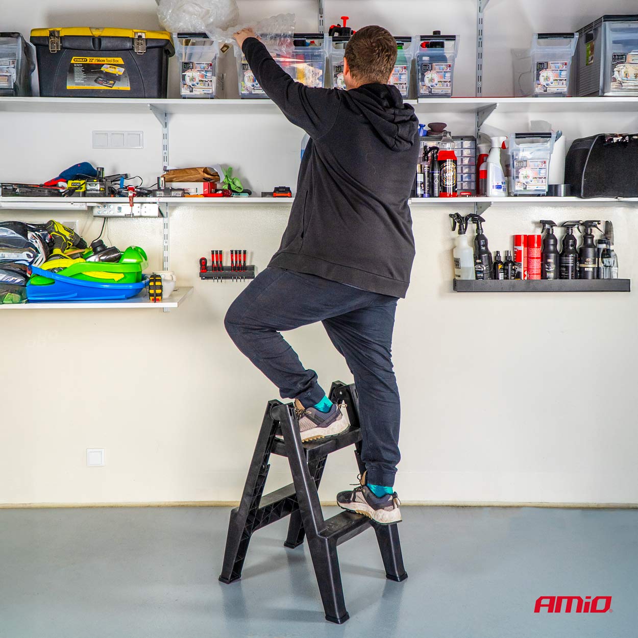 Taboret drabinkowy składany 51,5 cm 150 kg — ujęcie 2