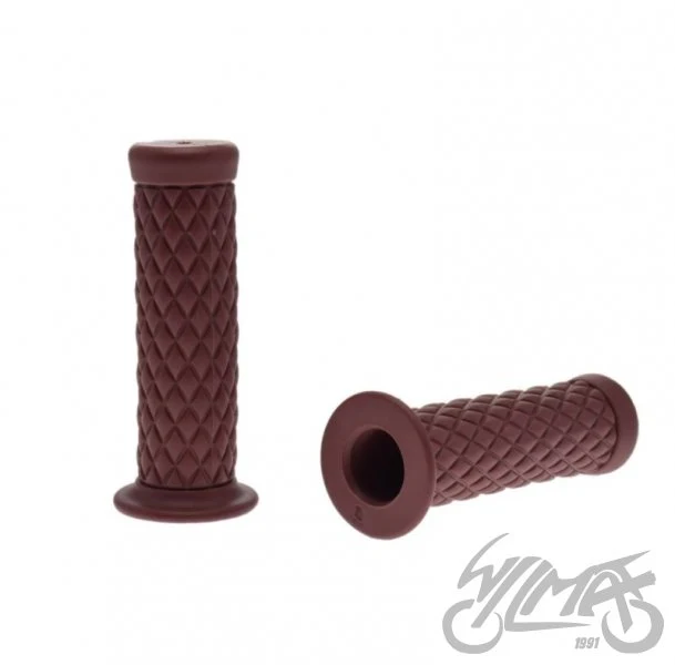 Chwyty kierownicy 7/8" + 1", 122 mm — brązowe, komplet — ujęcie 1