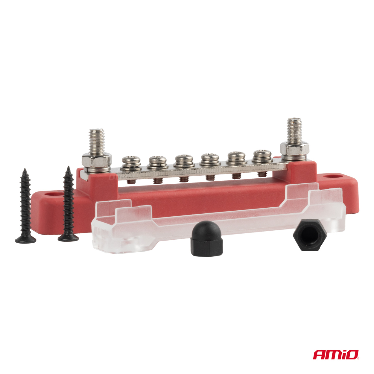 Blok rozdzielczy masy plusa bus bar M6 12 V - 48 V 150A — ujęcie 3