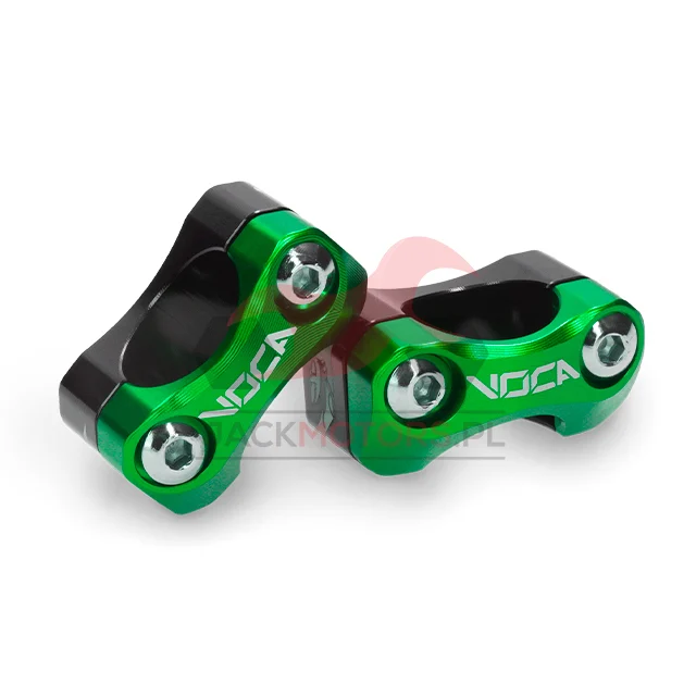 Adapter kierownicy wieżyczki 22 mm / 28 mm VOCA HB28 V2 aluminium CNC zielone uniwersalne — ujęcie 1
