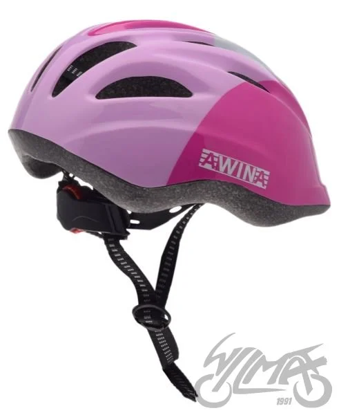 Kask rowerowy Awina by moon dziecięcy S różowy — HB6-3-6 — ujęcie 2