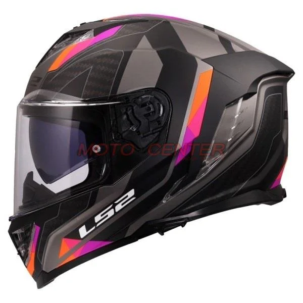 Kask motocyklowy LS2 FF818 STORM III Solid Sporty Grey Purple XS — ujęcie 2